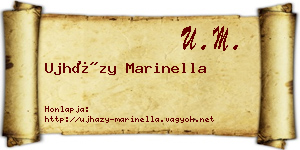 Ujházy Marinella névjegykártya